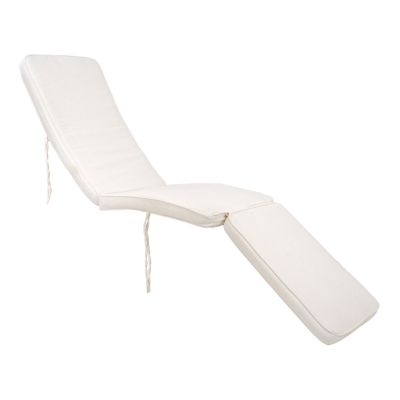 Kendra Home - Cuscino per Sdraio Arrecife, Bianco, 197x55x5 cm