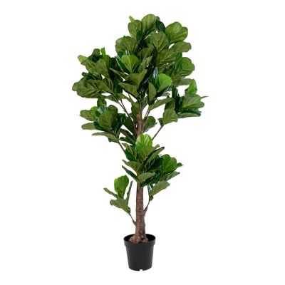 Kendra Home - Pianta Artificiale Ficus Lyrata, Verde, 81x93x190 cm