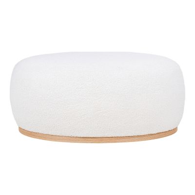 Kendra Home - Pouf Manhattan, Bianco, 88,5x54,5x36 cm