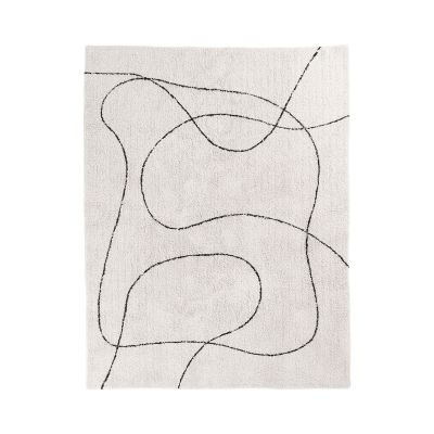 Kendra Home - Tappeto Rettangolare Tampa, Bianco, 230x160x1 cm