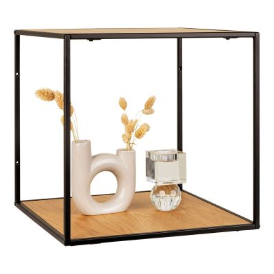 Kendra Home - Mensola Vita, Marrone, 36x36x36 cm