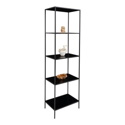 Kendra Home - Libreria Vita, Nero, 36x51x170 cm
