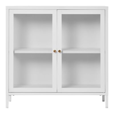 Kendra Home - Vetrinetta Dalby, Bianco, 35x80x80 cm