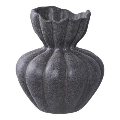 Kendra Home - Vaso Decorativo Zurigo, Nero, 17,2x17,2x19,4 cm