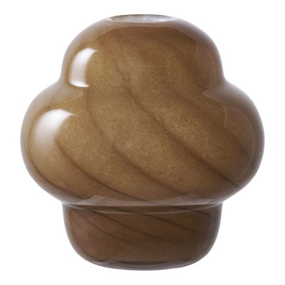 Kendra Home - Vaso Decorativo Mirella, Marrone, 16,5x16,5x17 cm