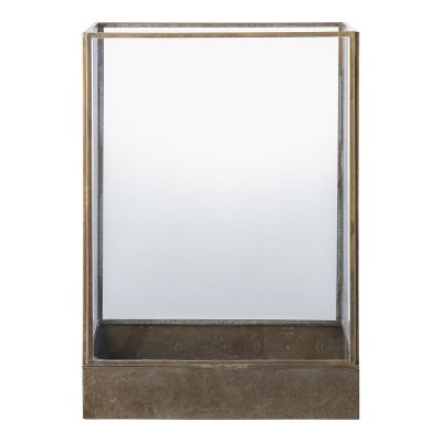 Kendra Home - Lanterna Manali, Ottone, 25x15x36,5 cm