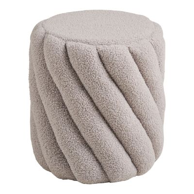 Kendra Home - Pouf Sana, Grigio, 38x38x40 cm