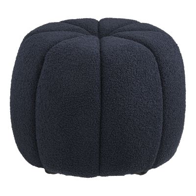 Kendra Home - Pouf Paisley, Nero, 48x48x38 cm