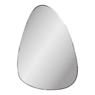 Kendra Home - Specchio con Cornice Devonport, Argento, 0,5x70x100 cm