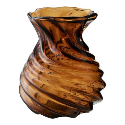 Kendra Home - Vaso Decorativo HN2, Marrone, 16x16x18,5 cm