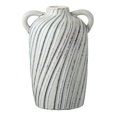 Kendra Home - Vaso Decorativo HN8, Grigio, 14x15,5x22 cm
