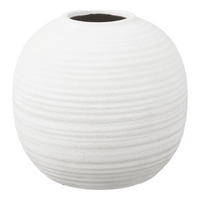 Kendra Home - Vaso Decorativo HN11, Bianco, 30x30x28,5 cm