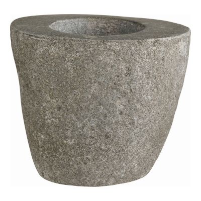 Kendra Home - Portaspazzolino Gara, Grigio, 10,5x9x10 cm