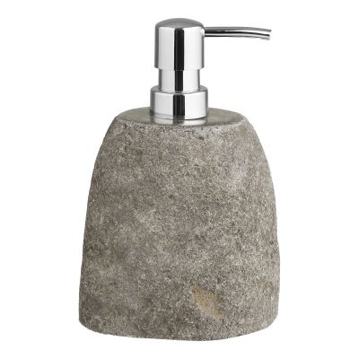 Kendra Home - Dispenser per Sapone Gara, Grigio, 8x11x18 cm