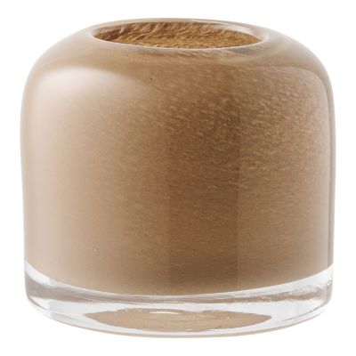 Kendra Home - Portacandela HN23, Marrone, 8x8x7,5 cm