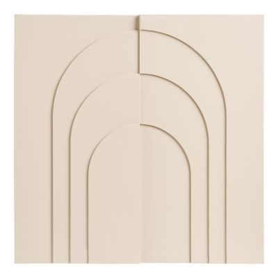 Kendra Home - Pannello Decorativo Ina, Beige, 5x60x60 cm