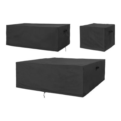 Kendra Home - Fodera Protettiva per Arredo da Esterno Luxury, Nero, 73x173x173 cm