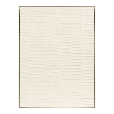 Kendra Home - Stampa su Tela Ena, Beige, 3x60x80 cm