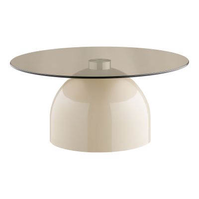 Kendra Home - Tavolino Ravello, Beige, 70x70x33 cm