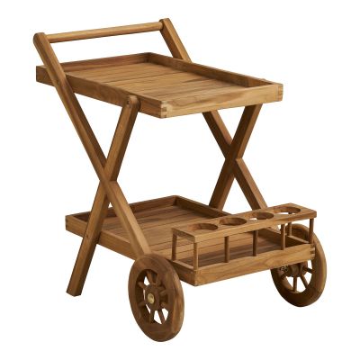 Kendra Home - Carrello Pasaku, Marrone, 50x86x81 cm