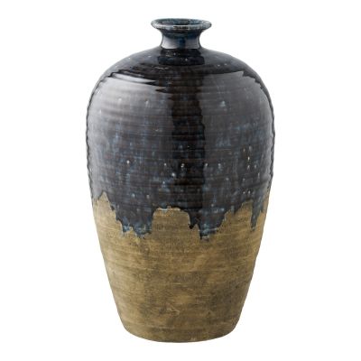 Kendra Home - Vaso Decorativo Roskilde, Blu, 27x27x44,5 cm