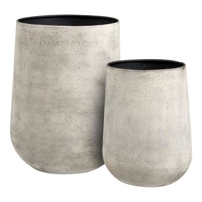 Kendra Home - Vaso per Piante Hou, Beige, 30x30x38,5 cm